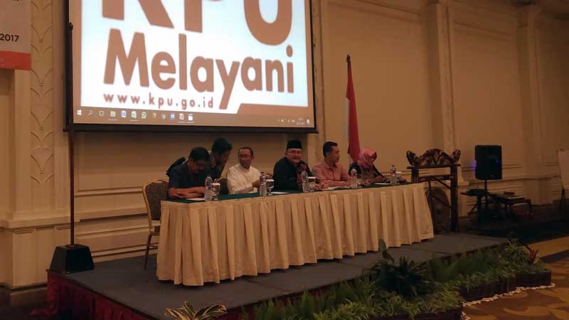 Bimbingan Teknis Verifikasi Dukungan Bakal Pasangan Calon Perseorangan pada Pemilihan Bupati dan Wakil Bupati Bandung Barat Tahun 2018 bertempat di Mason Pine Hotel, Kota Baru Parahyangan, Padalarang, KBB 