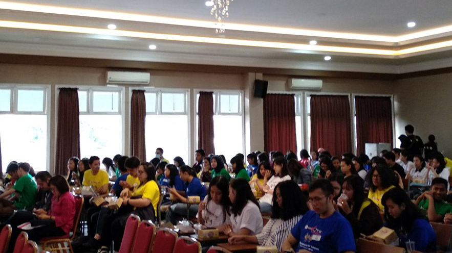 Acara Electainment on Campus di Universitas Katolik Parahyangan Kota Bandung, Kamis (26/4/18).