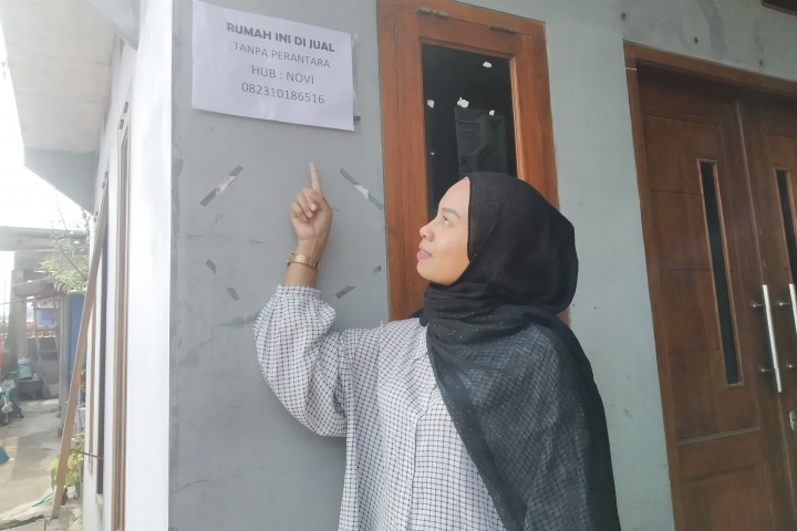 Ayu Novi Astianah Pemilik Rumah Yang Akan Dijual Saat Ditemui.