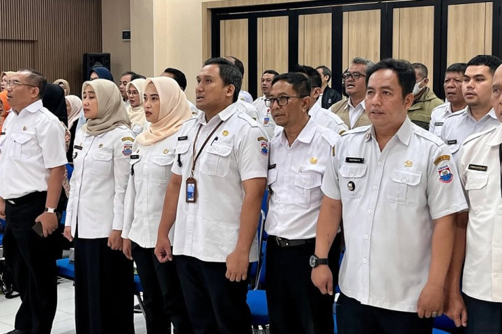Para Lurah dan SKPD terkait mengikuti sosialisasi Anugerah Sri Baduga, belum lama ini 