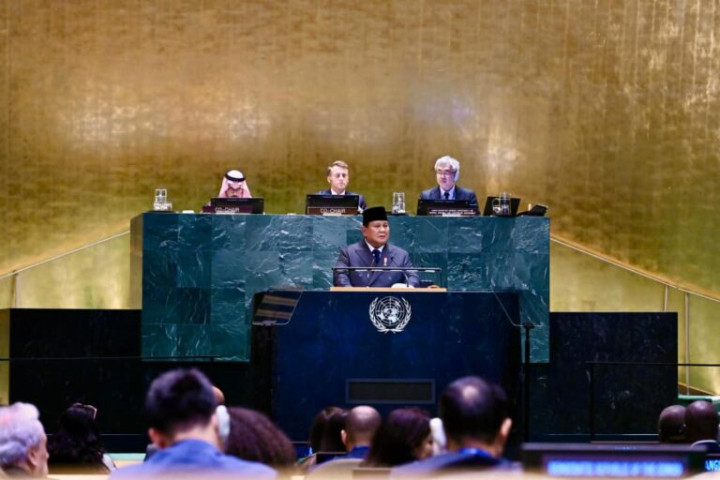 Presiden RI Prabowo Subianto berpidato di di Sidang  Majelis Umum Perserikatan Bangsa-Bangsa (PBB), New York, Amerika Serikat, pada Senin, 22 September 2025 malam. 