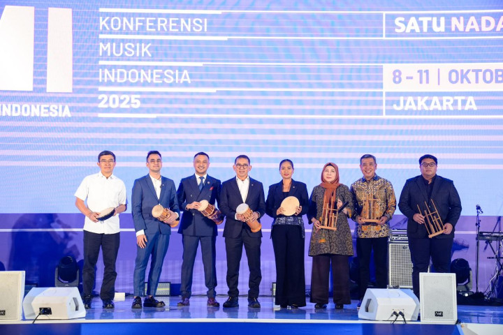 Menteri Kebudayaan Fadli Zon menghadiri Konfrensi Musik Indonesia 8-10 Oktober di Jakarta