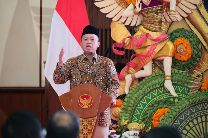 Menteri Agraria dan Tata Ruang/Kepala Badan Pertanahan Nasional (ATR/BPN), Nusron Wahid menghadiri Rakor GTRA di Bali.