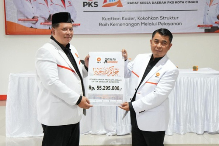 Sebagai bentuk kepedulian, PKS Kota Cimahi telah menghimpun donasi kemanusiaan sebesar Rp55.295.000 yang berasal dari kader dan simpatisan yang nanti akan disalurkan untuk membantu masyarakat Sumatra yang terdampak bencana.