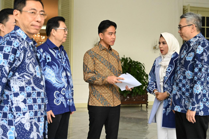 Wapres Gibran menerima perwakilan Himpunan Peretail dan Penyewa Pusat Perbelanjaan Indonesia (Hippindo) di Istana Wakil Presiden, Jakarta, Selasa (10/02/2026).