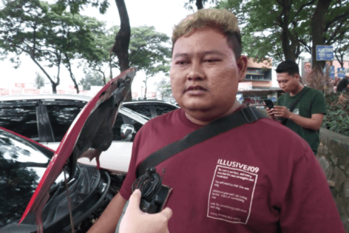 Sukrisno salah seorang pemudik asal Depok 