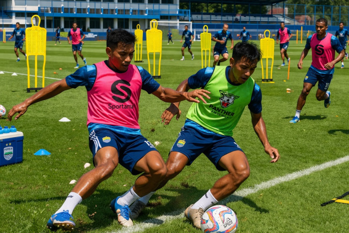 Sesi Latihan Persib Bandung