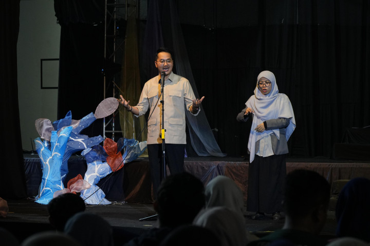 Wakil Wali Kota Cimahi Adhitia Yudisthira menghadiri Peringatan Hari Teater Sedunia Kota Cimahi
