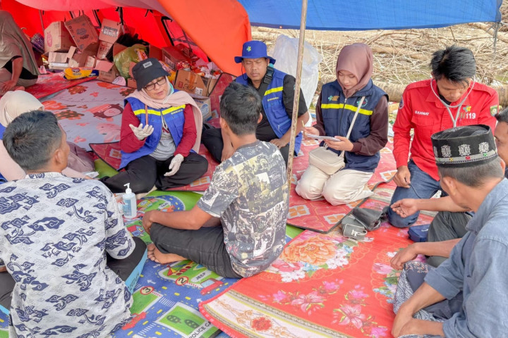 Fasilitas Kesehatan yang dibangun Kemenkes dan aktivitas Tenaga Cadangan Kesehatan (TCK) di wilayah terdampak bencana
