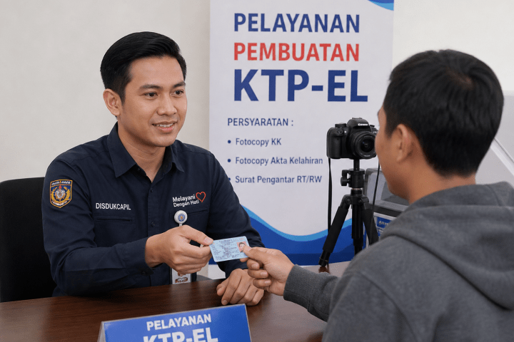 Ilustrasi Pelayanan Administrasi Kependudukan 