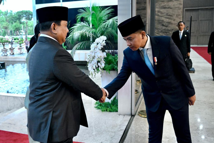 Presiden Prabowo Subianto dan Wakil Presiden Gibran Rakabuming menghadiri rapat dengan DPR RI,Rabu, 20 Mei 2026.