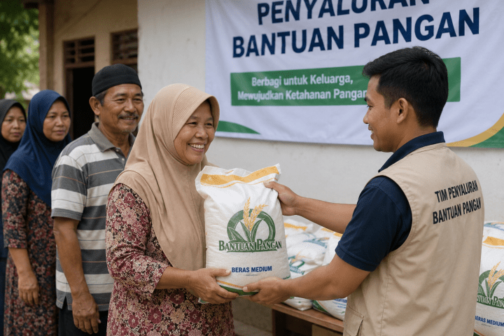 Sebanyak 5.464 warga Kelurahan Utama, Kecamatan Cimahi Selatan,  menerima bantuan Cadangan Beras Pangan (CBP) dari pemerintah. Penyaluran bantuan tersebut di halaman Kantor Kelurahan Utama.