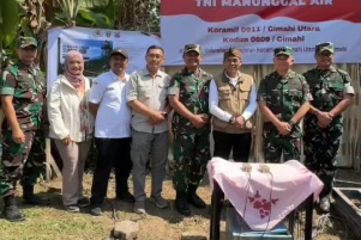 Program TNI Manunggal Air resmi diluncurkan di wilayah Kota Cimahi oleh Kodim 0609 Cimahi, di Kelurahan Cipageran. 