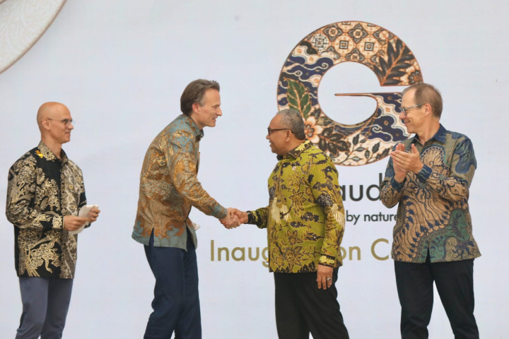 Wakil Menteri Ketenagakerjaan, Afriansyah Noor, meresmikan fasilitas produksi baru PT Givaudan Indonesia di kawasan GIIC, Cikarang, Bekasi, Jumat (3/7/2026).
