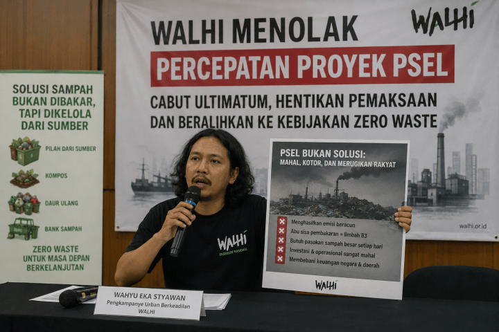 Pengampanye Urban Berkeadilan Eksekutif Nasional WALHI, Wahyu Eka Styawan