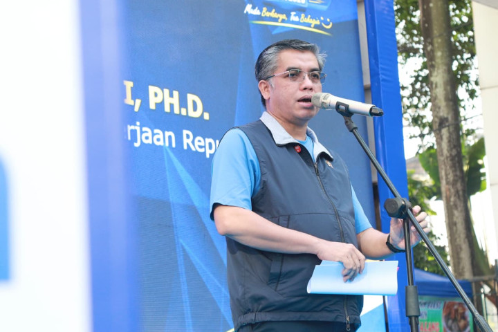 Menteri Ketenagakerjaan (Menaker) Yassierli mendukung inisiatif Otoritas Jasa Keuangan (OJK) melalui Kick-Off dan Pencanangan Bulan Dana Pensiun Tahun 2026 yang digelar di Jakarta, Minggu (6/9/2026). 