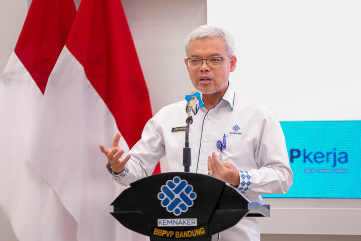 Sekjen Kementerian Ketenagakerjaan Cris Kuntadi.