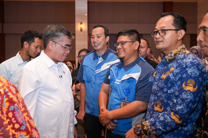Menaker Yassierli membuka Temu Mitra Ketenagakerjaan di Bekasi, Jawa Barat, Jum’at, 2 Oktober 2026. 
